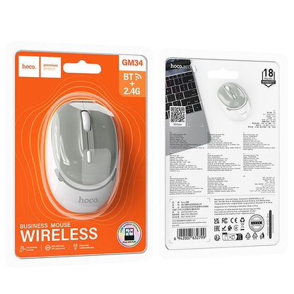 Mouse Wireless HOCO GM34, 1600DPI, Gri