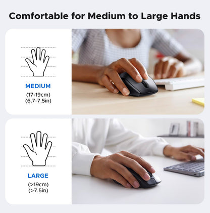 Mouse Wireless UGREEN M511, 1600DPI, Negru