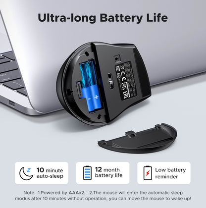 Mouse Wireless UGREEN M511, 1600DPI, Negru