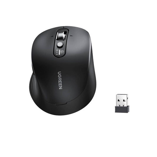 Mouse Wireless UGREEN M752 (75498B), 5000DPI, BT / Wi-Fi, Negru