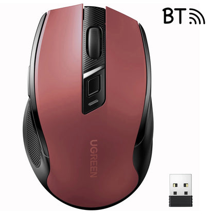 Mouse Wireless UGREEN MU006, 4000DPI, Rosu