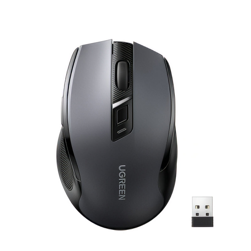 Mouse Wireless UGREEN MU006 (90855), 4000DPI, BT / Wi-Fi, Gri