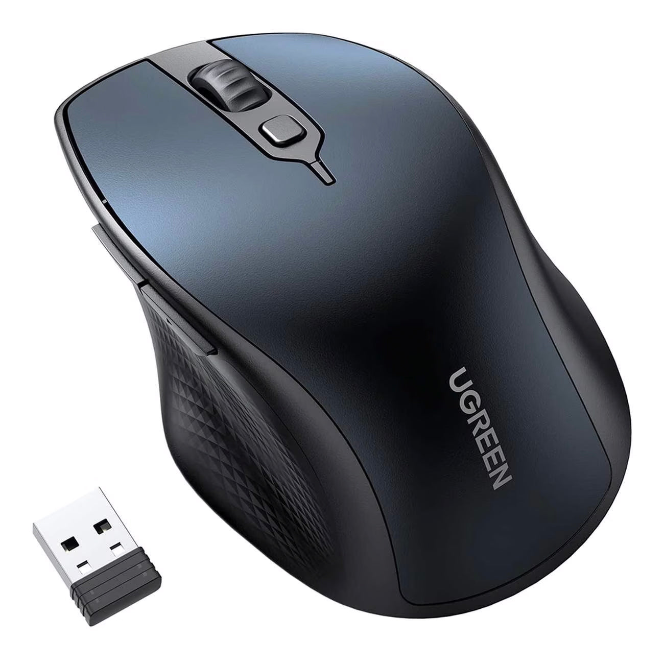 Mouse Wireless UGREEN MU101, 4000DPI, BT / Wi-Fi, Albastru