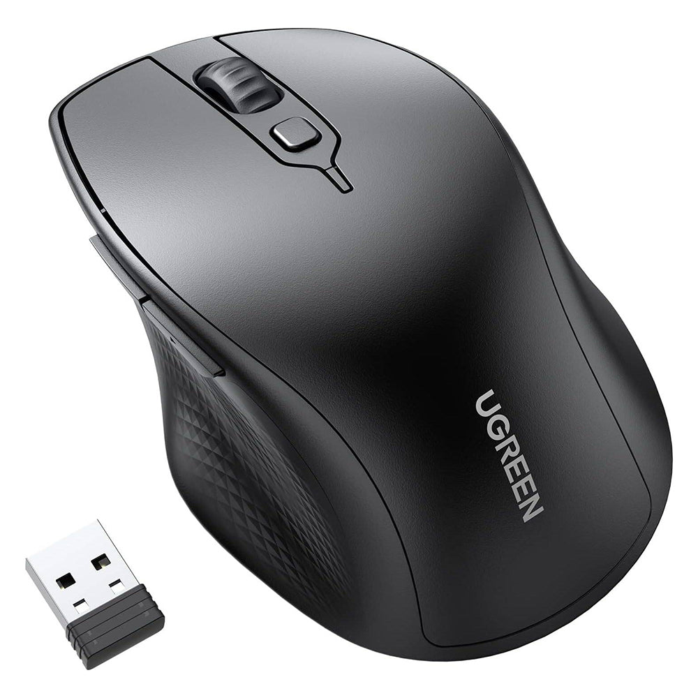 Mouse Wireless UGREEN MU101, 4000DPI, BT / Wi-Fi, Negru