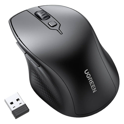 Mouse Wireless UGREEN MU101, 4000DPI, BT / Wi-Fi, Negru