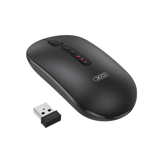 Mouse Wireless XO Design M13 Silent Tri-mode, 1600DPI, BT / Wi-Fi, Negru