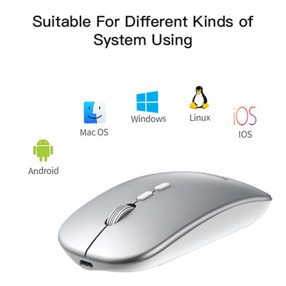 Mouse Wireless Yesido KB15, 800DPI - 1600DPI, Argintiu
