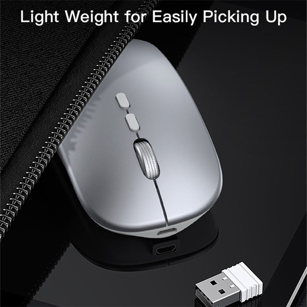 Mouse Wireless Yesido KB15, 800DPI - 1600DPI, Argintiu