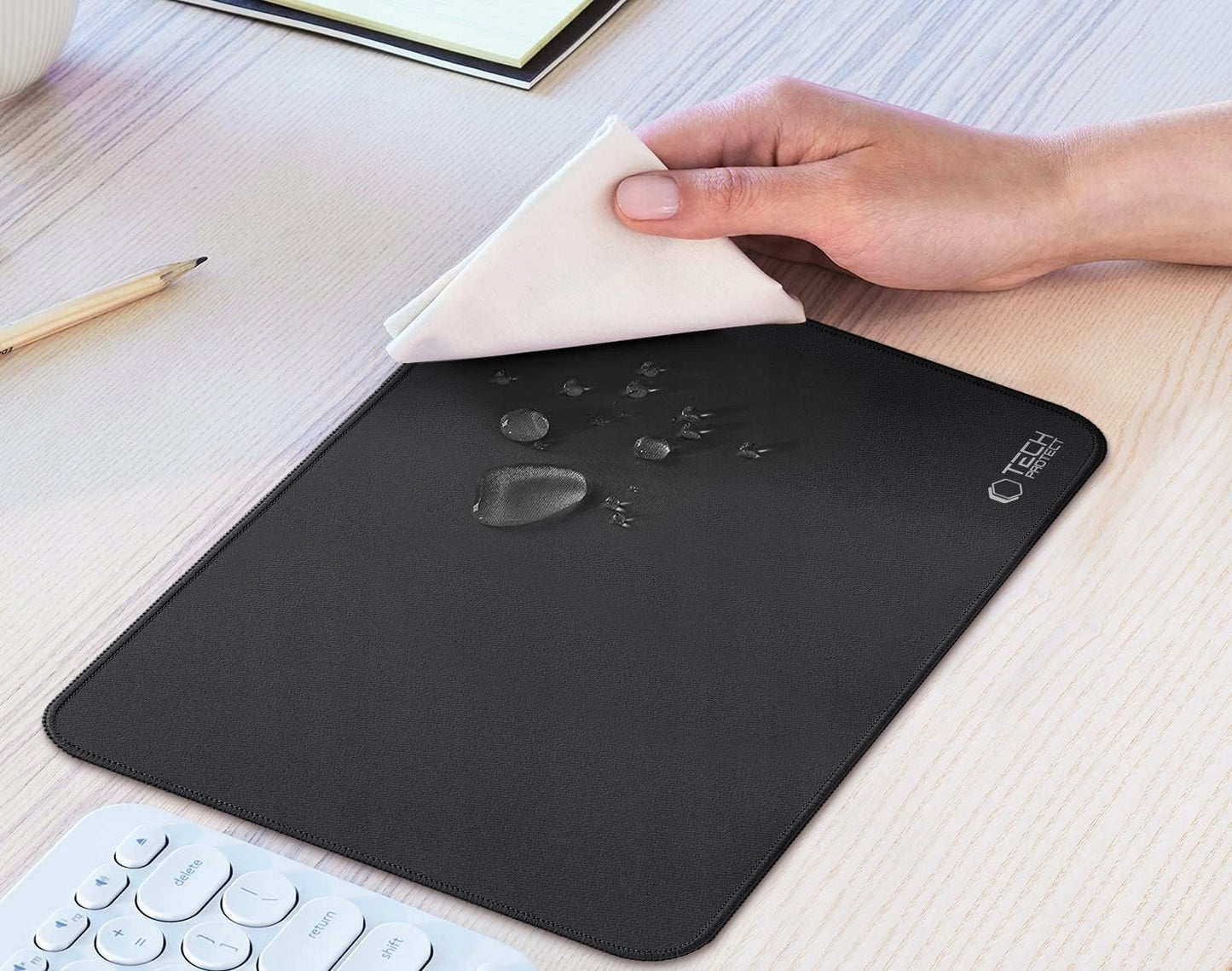 MousePad Tech-Protect A100, 350mm x 250mm, Negru