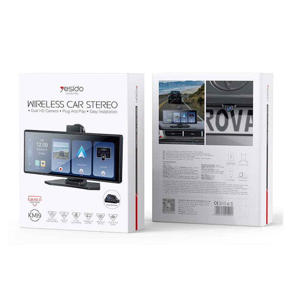 Navigatie Auto Yesido KM19, Wi-Fi, 10.26inch