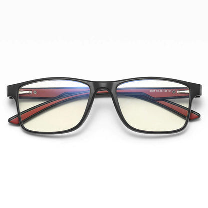 Ochelari De Calculator Barbati Techsuit F2388, Anti-Blue Light, Negri Rosii