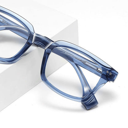 Ochelari De Calculator Barbati Techsuit LS084, Anti-Blue Light, Albastrii Transparenti