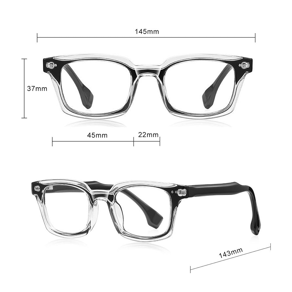 Ochelari De Calculator Barbati Techsuit LS084, Anti-Blue Light, Albastrii Transparenti