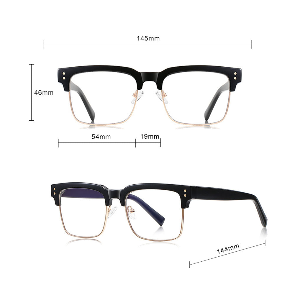 Ochelari De Calculator Dama Techsuit 2205, Anti-Blue Light, Negri Aurii