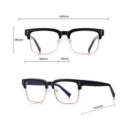 Ochelari De Calculator Dama Techsuit 2205, Anti-Blue Light, Negri Aurii