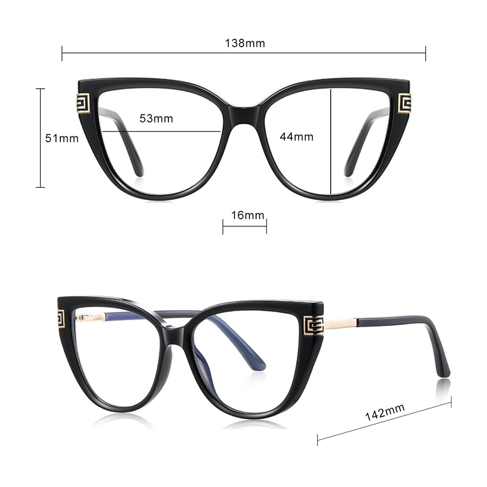 Ochelari De Calculator Dama Techsuit 2259, Anti-Blue Light, Negri