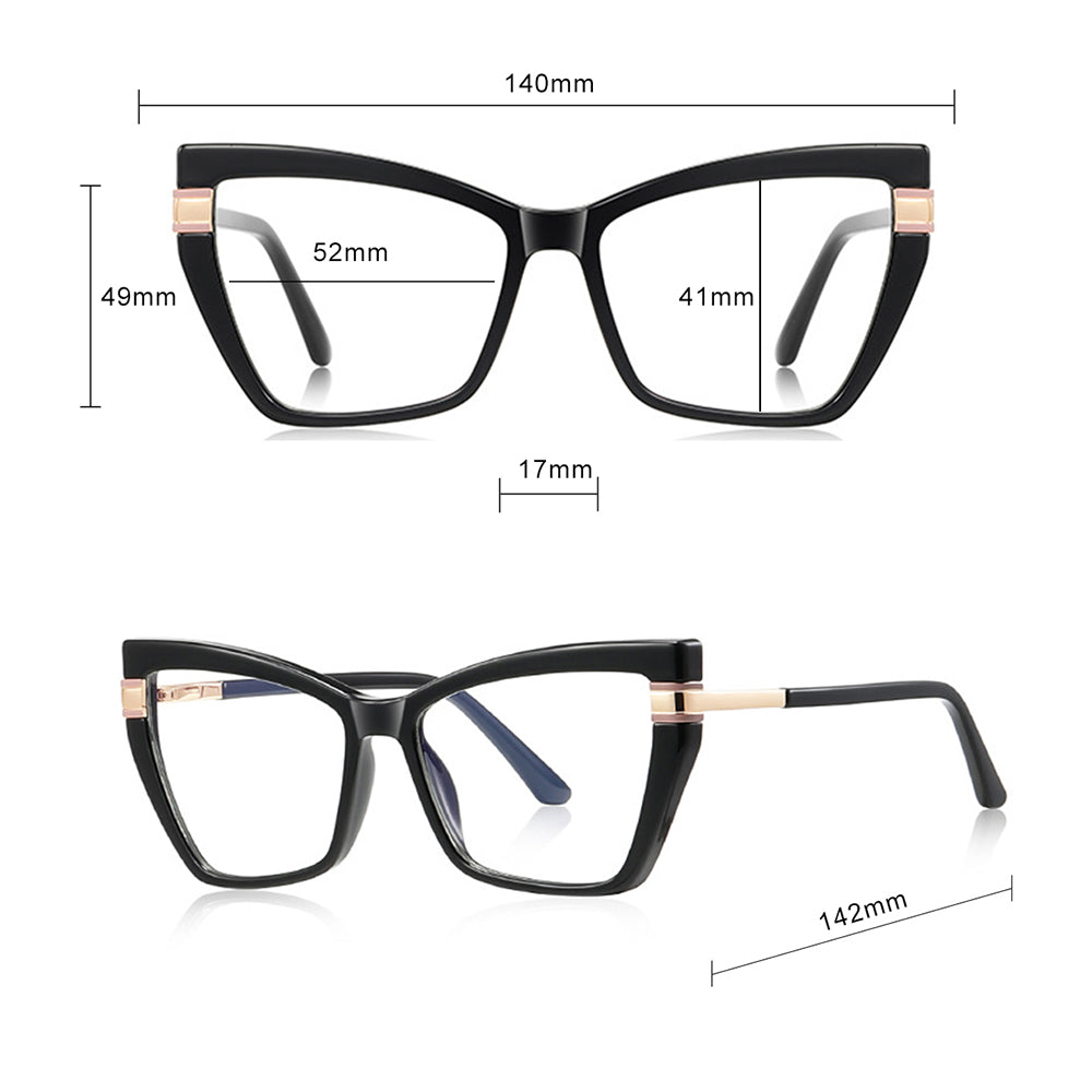 Ochelari De Calculator Dama Techsuit 2269, Anti-Blue Light, Negri