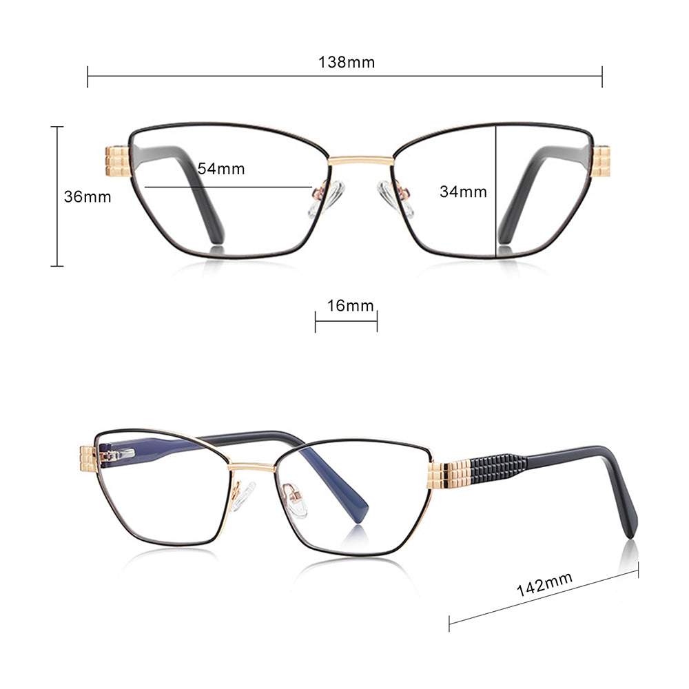 Ochelari De Calculator Dama Techsuit 3162, Anti-Blue Light, Negri