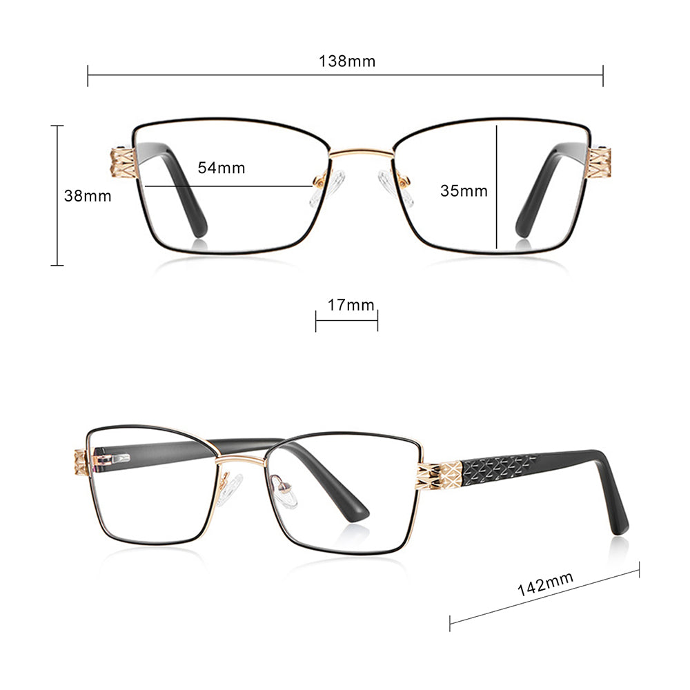 Ochelari De Calculator Dama Techsuit 3171, Anti-Blue Light, Negri