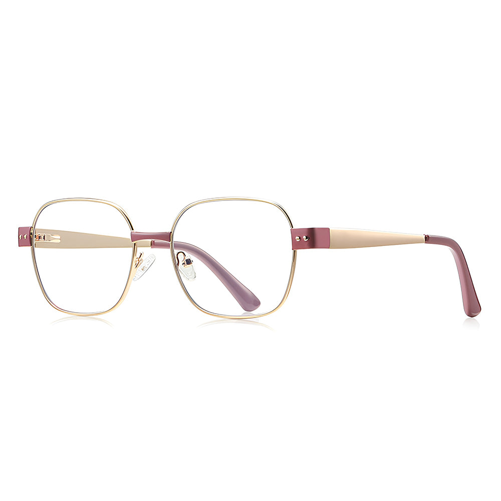 Ochelari De Calculator Dama Techsuit 3172, Anti-Blue Light, Roz Aurii