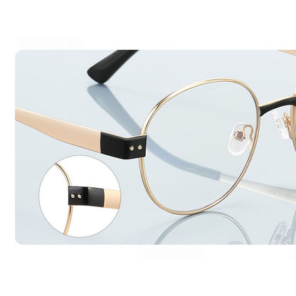 Ochelari De Calculator Dama Techsuit 3175, Anti-Blue Light, Aurii Negri