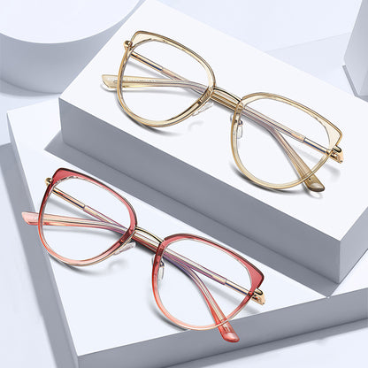 Ochelari De Calculator Dama Techsuit 82290, Anti-Blue Light, Negri Aurii