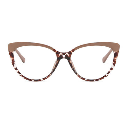Ochelari De Calculator Dama Techsuit F5018-C42, Anti-Blue Light, Crem Maro