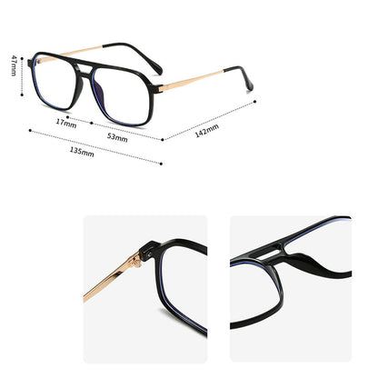 Ochelari De Calculator Unisex Techsuit 83092, Anti-Blue Light, Negri Argintii
