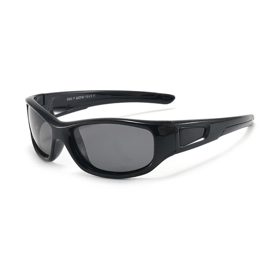 Ochelari De Soare Sport Copii Techsuit 800-C11, Polarizati, Negri
