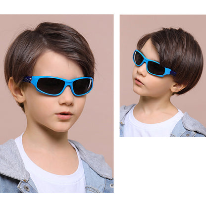 Ochelari De Soare Sport Copii Techsuit 816-C2, Polarizati, Galbeni Roz