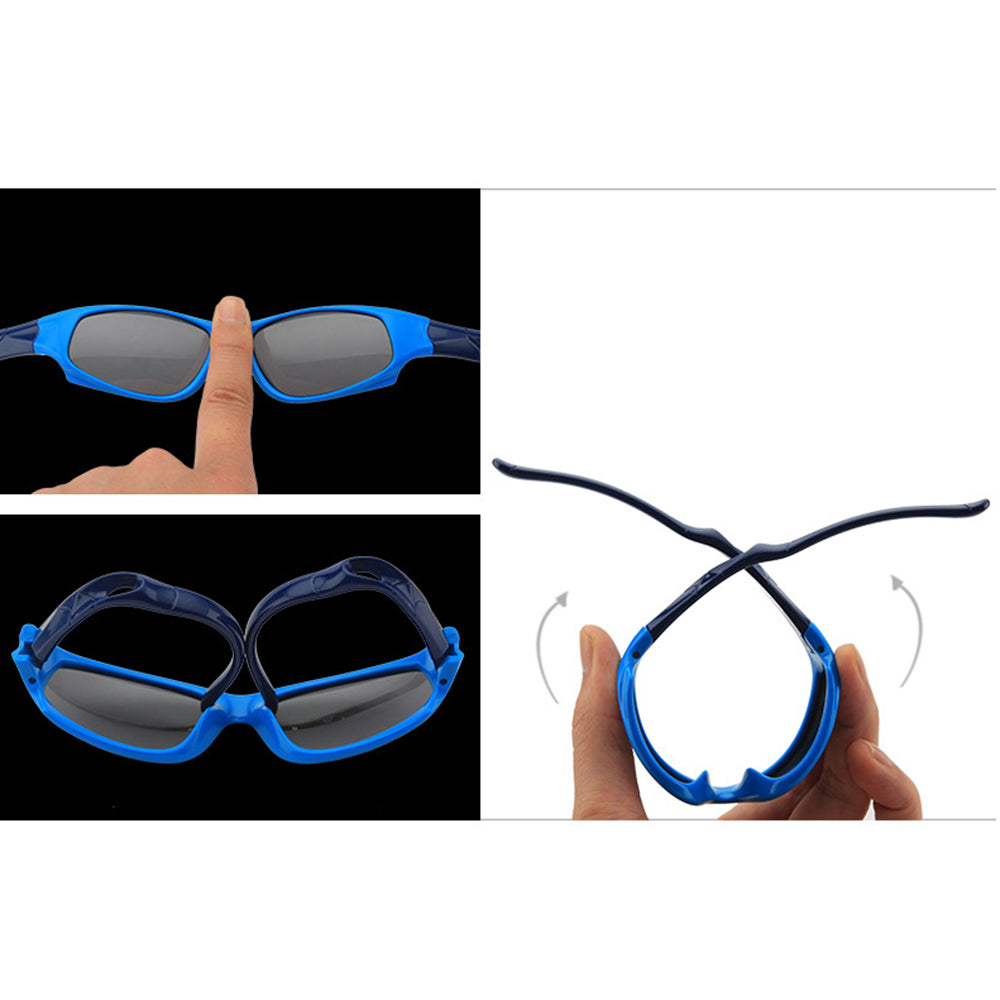 Ochelari De Soare Sport Copii Techsuit 816-C2, Polarizati, Galbeni Roz