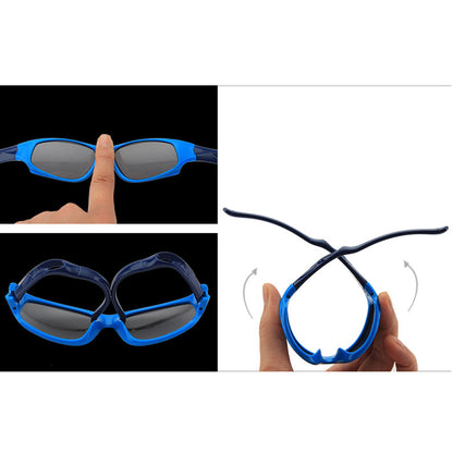 Ochelari De Soare Sport Copii Techsuit 816-C8, Polarizati, Portocali Albi