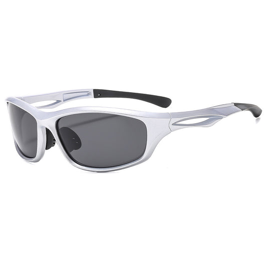Ochelari De Ciclism Unisex Techsuit 9309, Polarizati, Argintii Gri