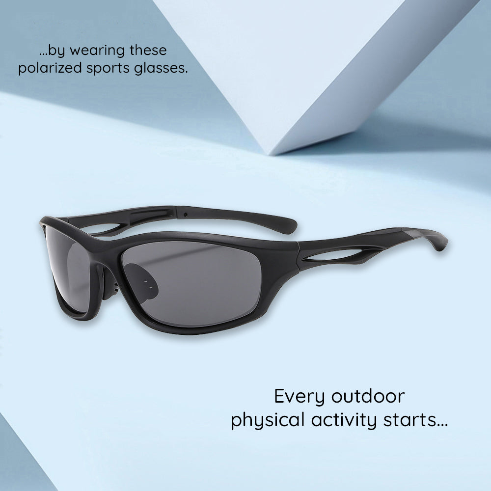 Ochelari De Ciclism Unisex Techsuit 9309, Polarizati, Argintii Gri
