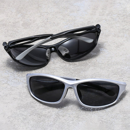 Ochelari De Ciclism Unisex Techsuit 9309, Polarizati, Negri Albastri