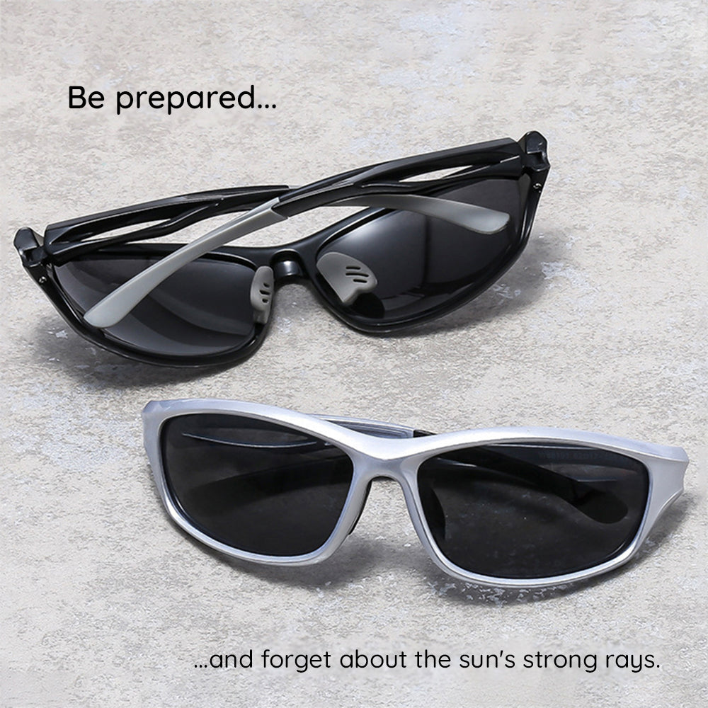 Ochelari De Ciclism Unisex Techsuit 9309, Polarizati, Negri Albastri