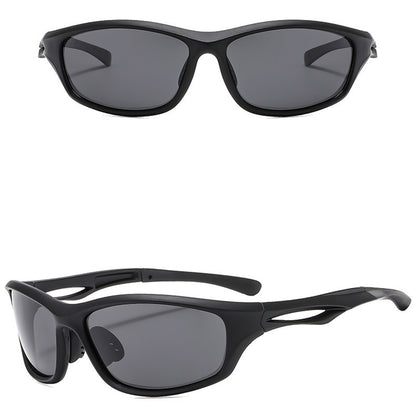 Ochelari De Ciclism Unisex Techsuit 9309, Polarizati, Negri Gri