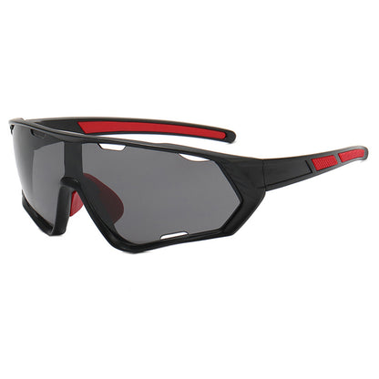 Ochelari De Ciclism Unisex Techsuit 9330, Negri Rosii