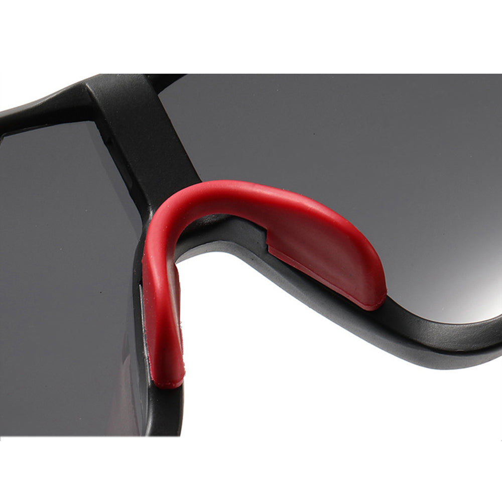 Ochelari De Ciclism Unisex Techsuit 9330, Negri Rosii Portocali
