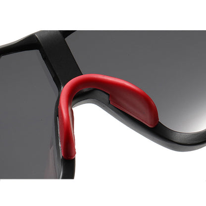 Ochelari De Ciclism Unisex Techsuit 9330, Negri Rosii Portocali