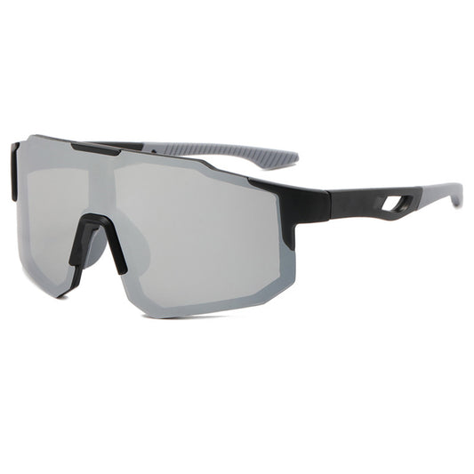 Ochelari De Ciclism Unisex Techsuit 9337, Protectie UV, Negri Argintii