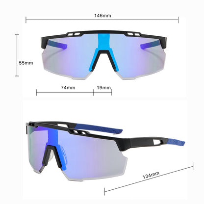 Ochelari De Ciclism Unisex Techsuit 9963, Negri Albastri