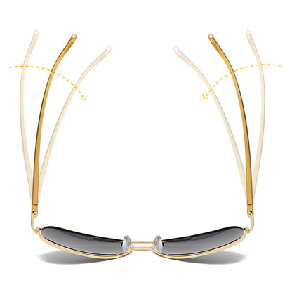 Ochelari De Soare Barbati Techsuit 2150, Polarizati, Protectie UV, Aurii Gri