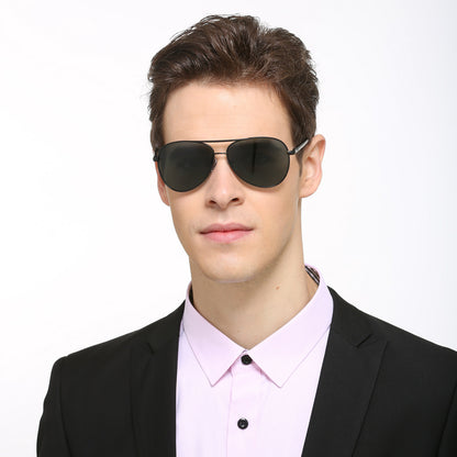Ochelari De Soare Barbati Techsuit 2150, Polarizati, Protectie UV, Aurii Verzi