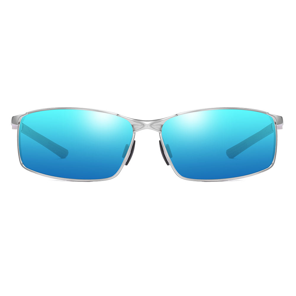 Ochelari De Soare Barbati Techsuit 559, Polarizati, Protectie UV, Argintii Albastri