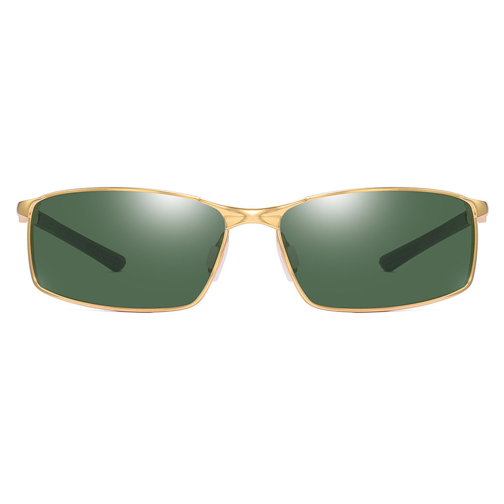 Ochelari De Soare Barbati Techsuit 559, Polarizati, Protectie UV, Aurii Verzi