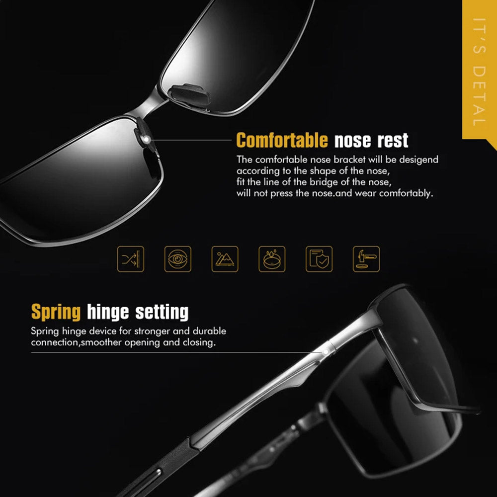 Ochelari De Soare Barbati Techsuit 559, Polarizati, Protectie UV, Gri Negri