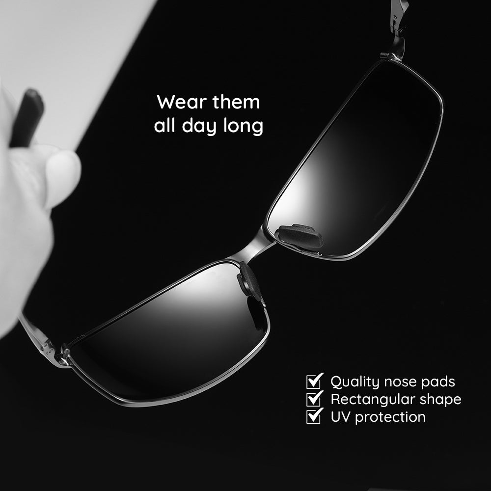 Ochelari De Soare Barbati Techsuit 559, Polarizati, Protectie UV, Negri