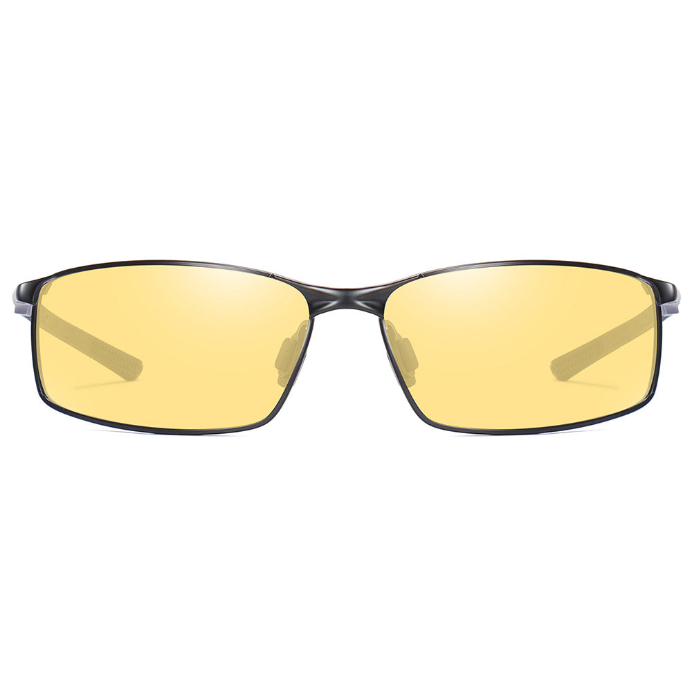 Ochelari De Soare Barbati Techsuit 559, Polarizati, Protectie UV, Negri Galbeni
