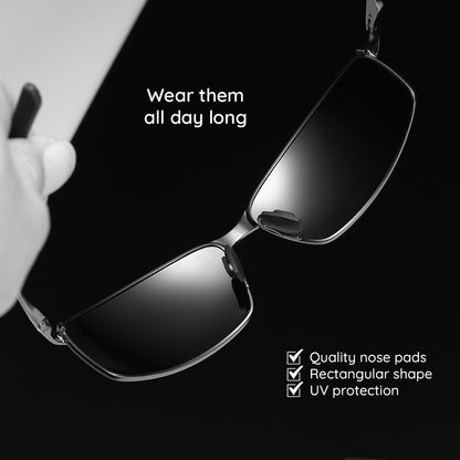 Ochelari De Soare Barbati Techsuit 559, Polarizati, Protectie UV, Negri Transparenti